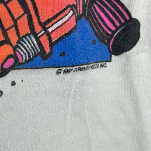 Vintage 80s Domino’s Pizza Promo Shirt Avoid The Noid Medium - Picture 3 of 8
